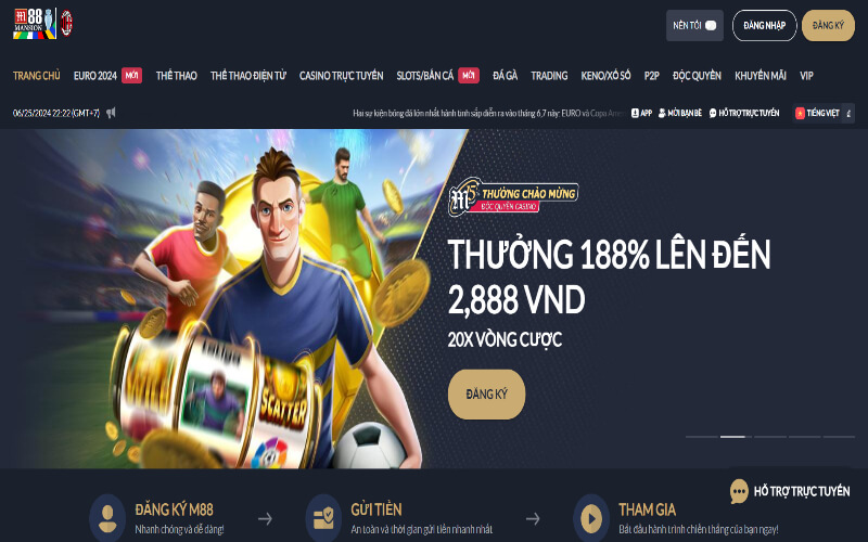 Nhà cái M88 - Đánh giá nhà cái cá cược trực tuyến xanh chín