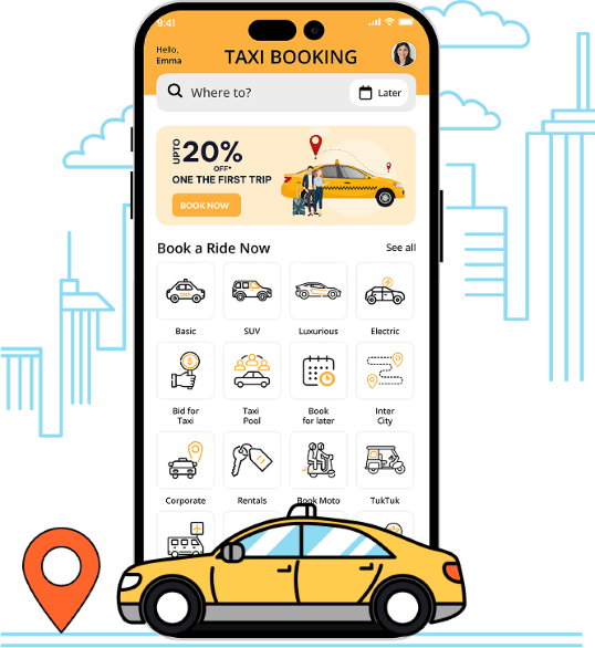 Uber Clone - Pre built Taxi App Solution