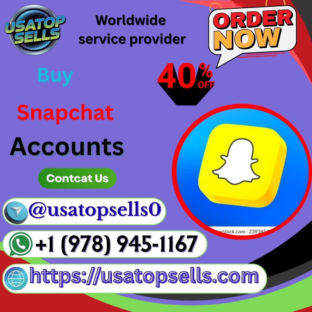 Buy Snapchat Account - 100% Secure & Instant Delivery.....