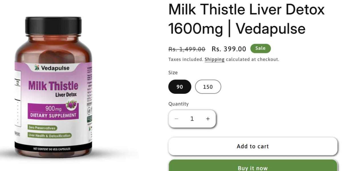 Milk Thistle Liver Detox 1600mg by Vedapulse