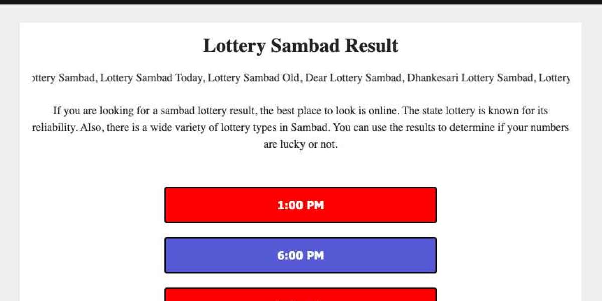 The Thrill of Lottery Sambad: A Game of Chance and Dreams